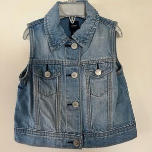 BabyGap Light Wash Denim 1969 Vest Girl Toddler 3 years